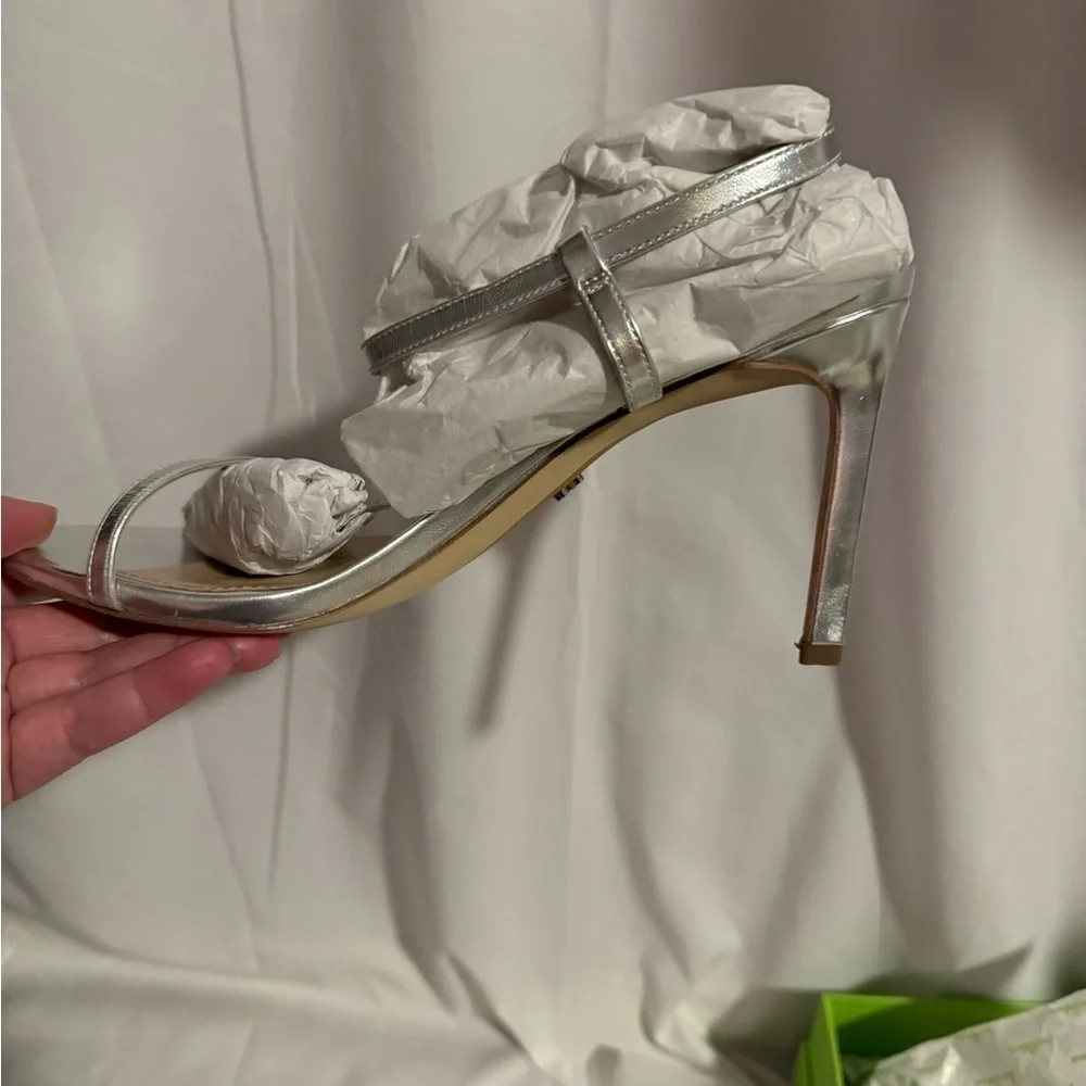 Sam Edelman silver high heels